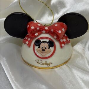Lenox Disney Mickey Mouse Ornament - Red, Black, White, Gold